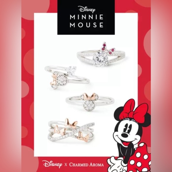 RARE Set Mickey and Minnie Mouse Charmed Aroma Candles with Size 8 Ring - Picture 8 of 8